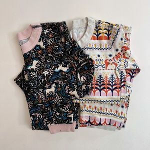 2 pack Hanna Andersson Organic Cotton Pajamas size 10 long sleeve with Ponies!
